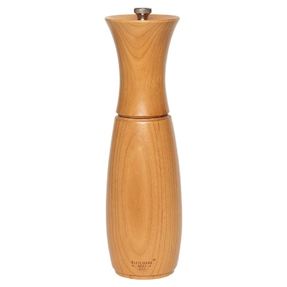 Fletchers Mill Border Grill Pepper Mill top view with adjustable grind for precise seasoning.
