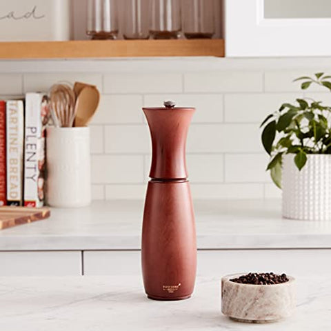 Handcrafted Maine-made Fletchers Mill Border Grill pepper mill emphasizing durability and lifetime guarantee