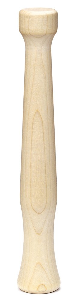 Fletchers Mill muddler 11-inch wood for easy muddling in tall glasses.