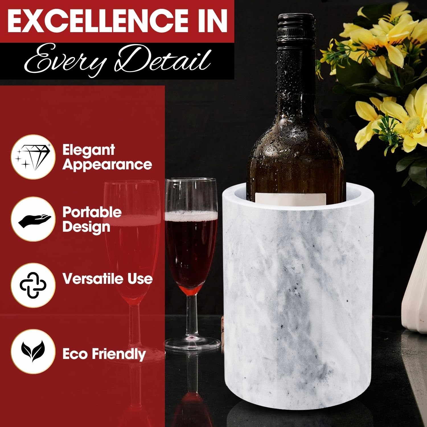Flexzion marble countertop accessory blends durability with style