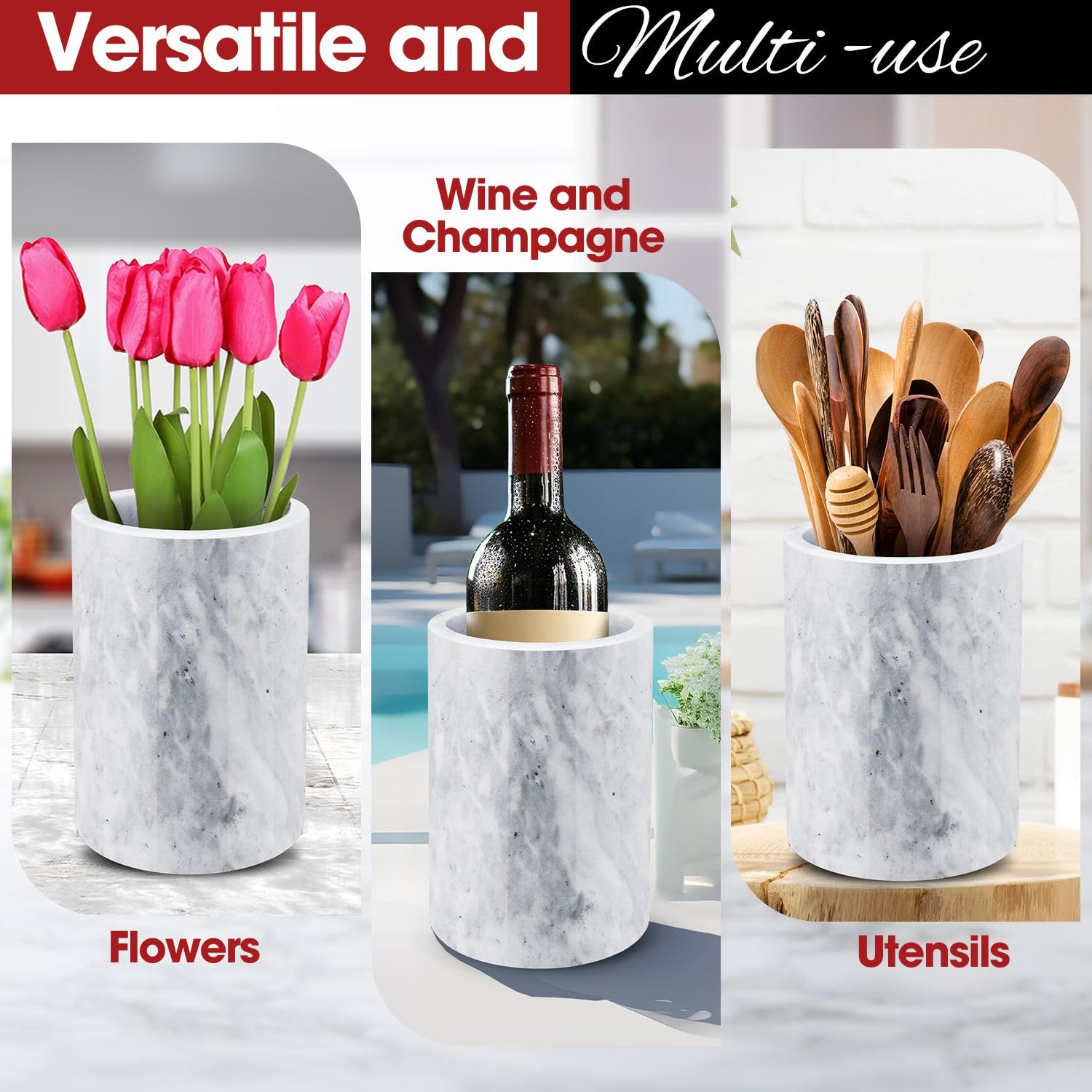 Flexzion marble table centerpiece enhances any dining setting