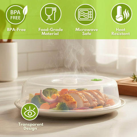 Flexzion microwave covers 5-7 inch keep plates clean and heat evenly.