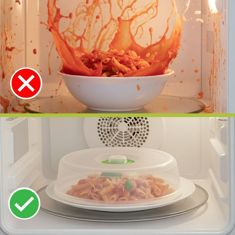 Flexzion microwave covers 8 inch fit larger bowls and reduce mess.