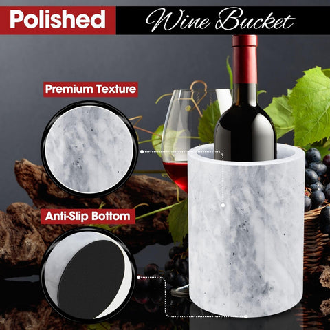 Flexzion wine and bar accessory marble complements modern dining spaces