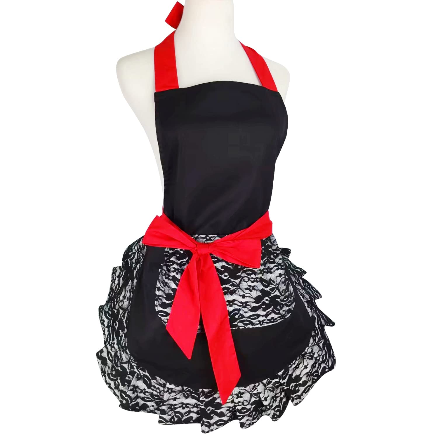 Floosum adjustable-neck apron — comfortable fit for most body types during baking