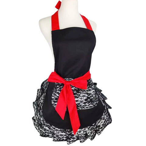 Floosum adjustable-neck apron — comfortable fit for most body types during baking