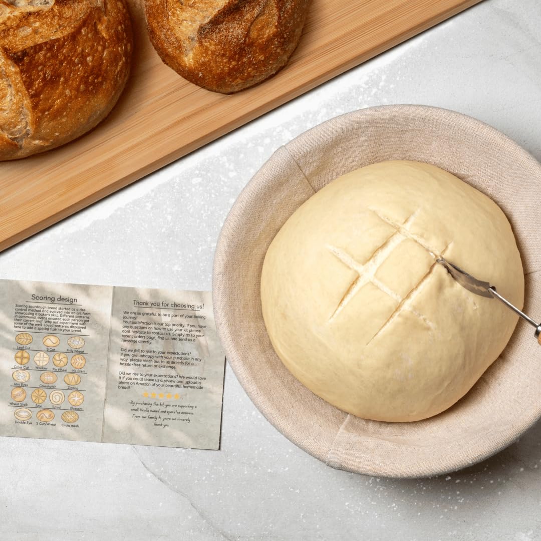 Flour & Stone artisan design guide with scoring patterns