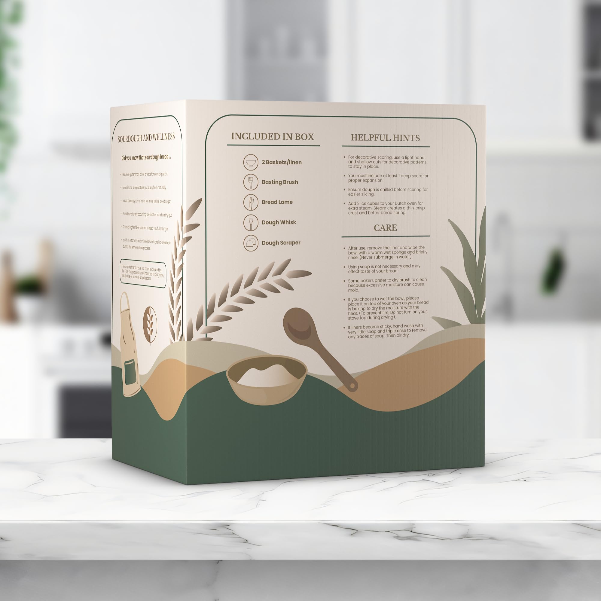 Flour & Stone bread scraper for easy dough handling