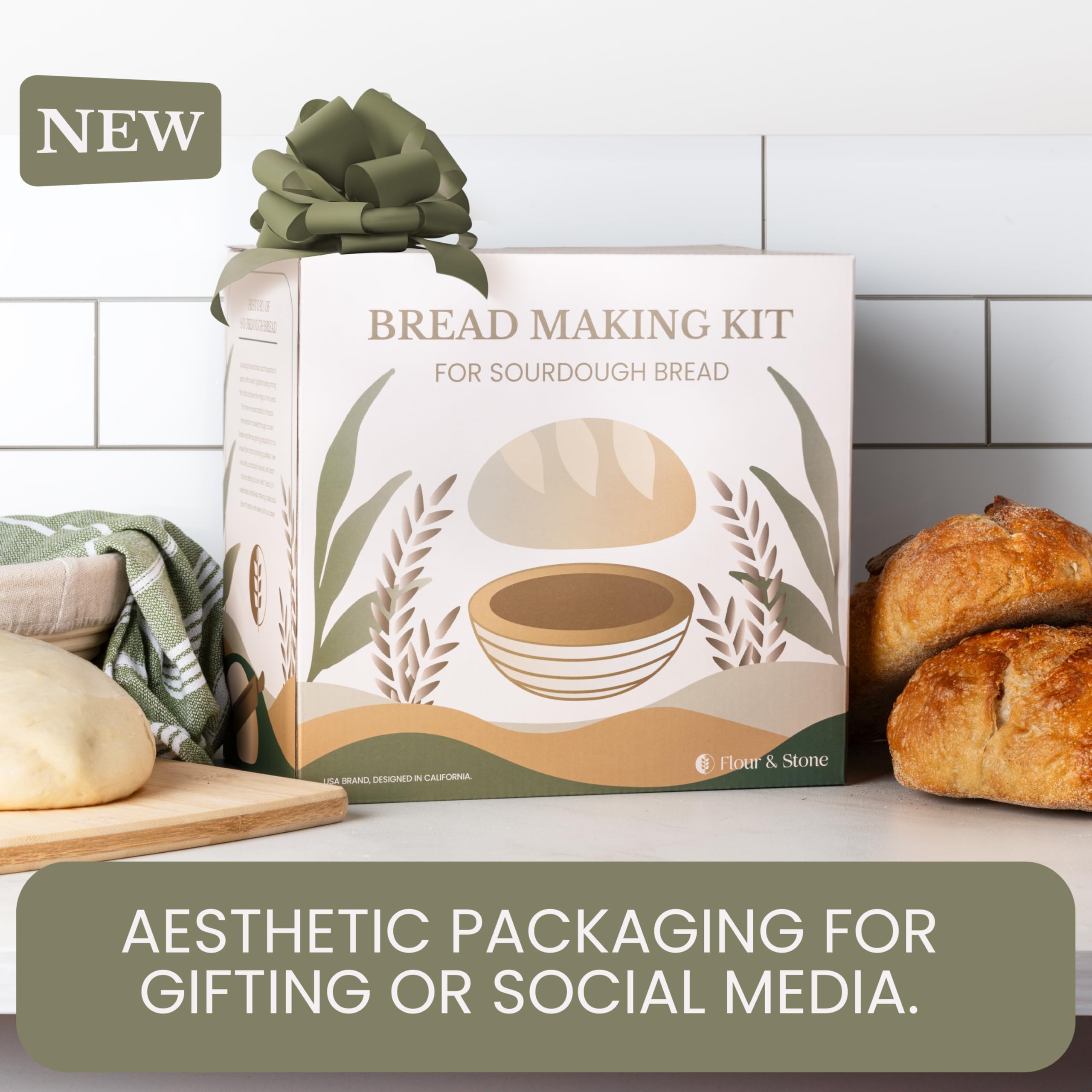 Flour & Stone gift box for stylish sourdough gifting