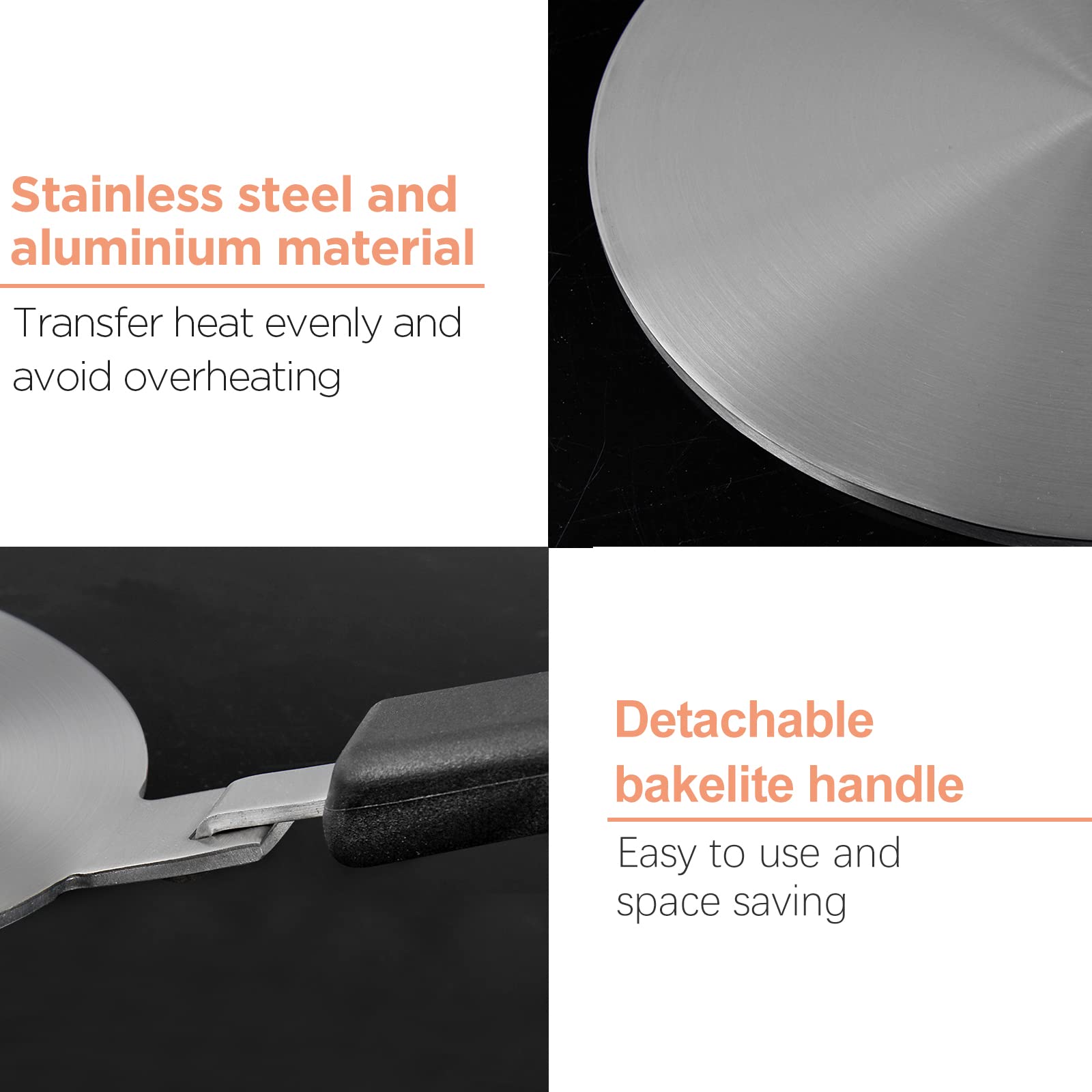 Flovia compatible with glass, aluminium, ceramic, and copper pots for versatility.