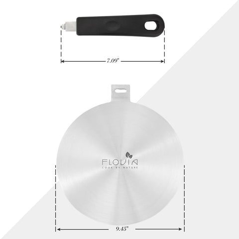 Flovia detachable handle design saves space and simplifies placement.