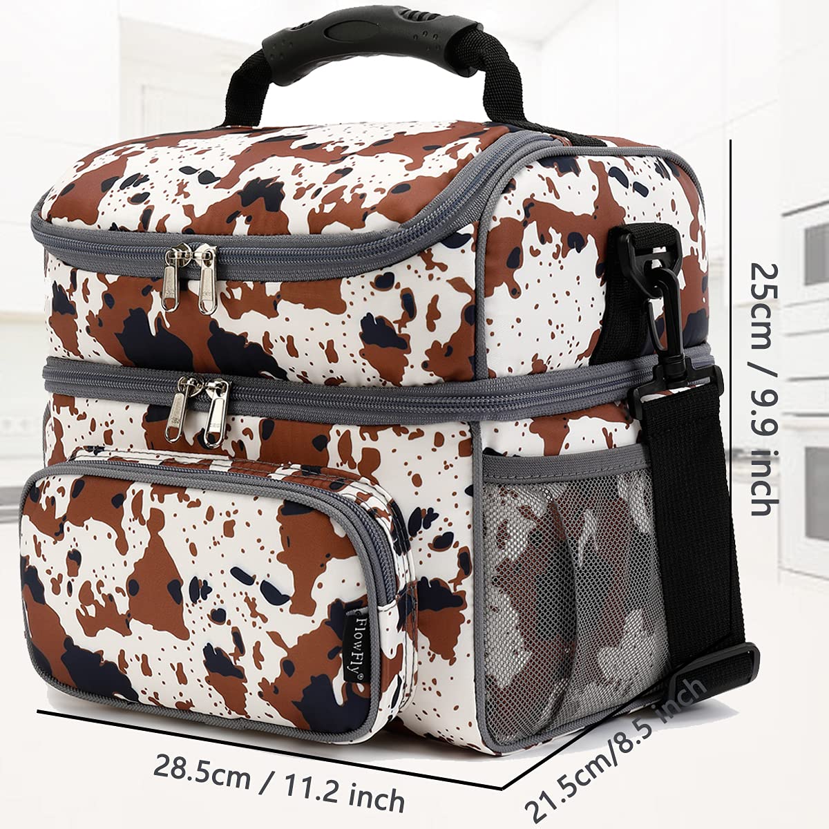FlowFly insulated cooler with side pockets is ideal for drinks and extras.