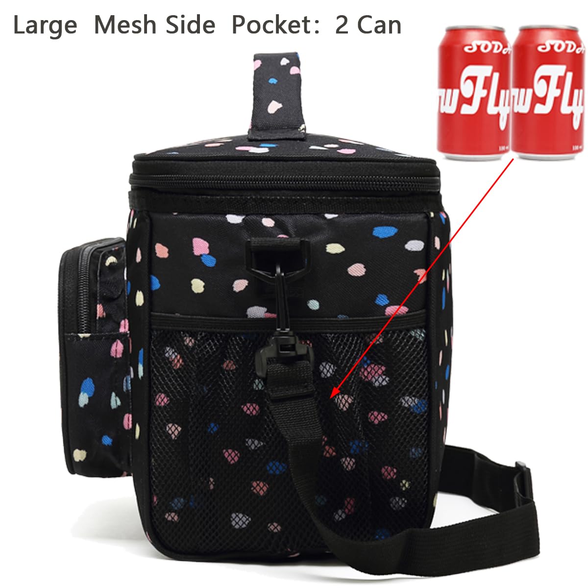 FlowFly lunch bag features a comfort grip handle for easy carrying.