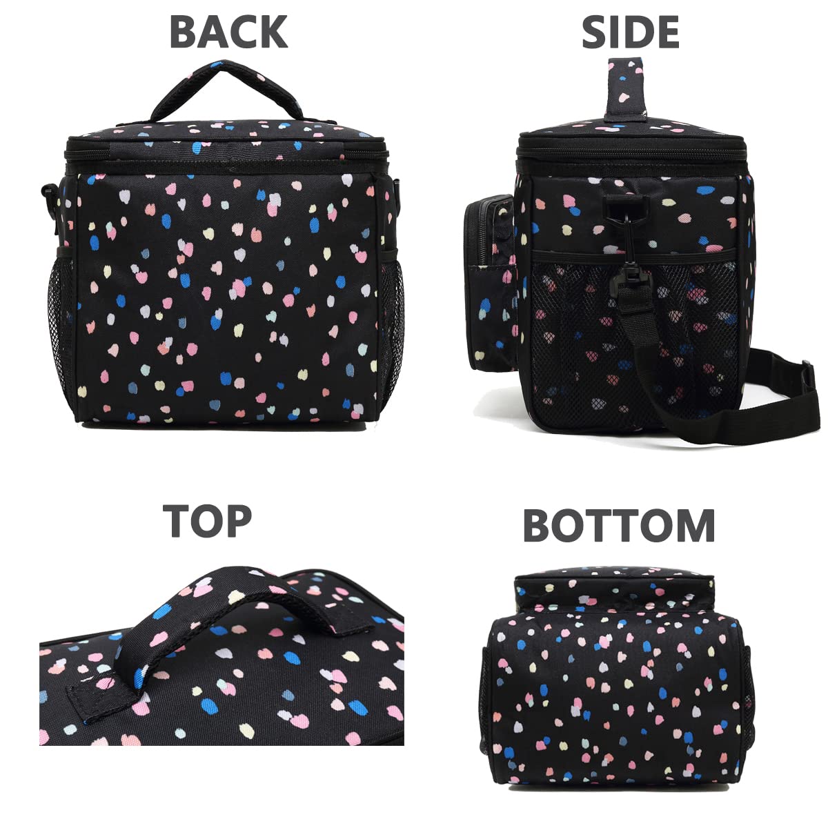 FlowFly lunch bag interior spacious enough for meals and condiments.