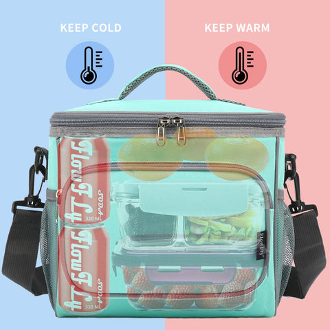 FlowFly Jade lunch bag with adjustable shoulder strap for versatile carrying