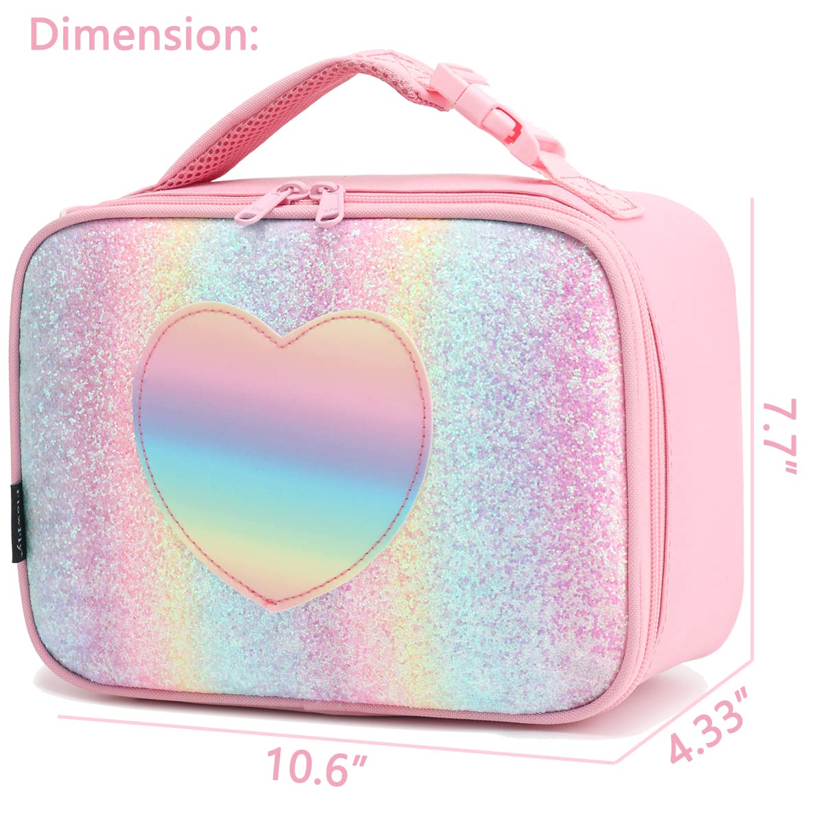 FlowFly Kids Lunch Bag inner-mesh-pouch stores utensils and napkins neatly.