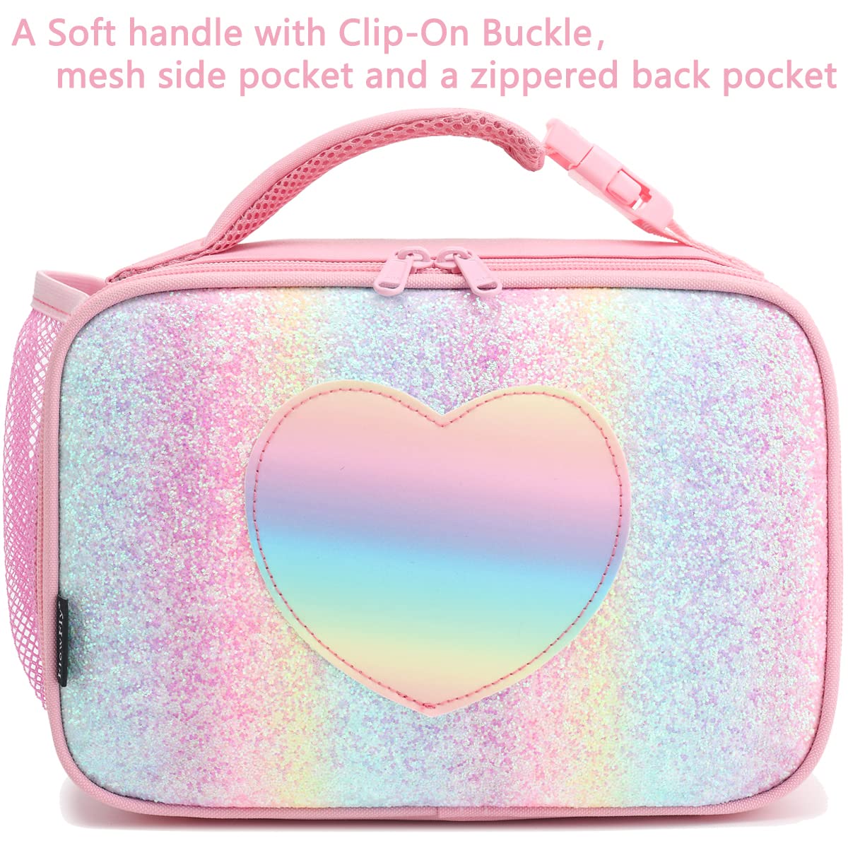 FlowFly Kids Lunch Bag insulated-thermal panel keeps meals warm or cool throughout the day.