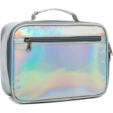 FlowFly kids lunch box silvery insulated bag keeps meals fresh during school.