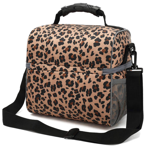 FlowFly leopard full-length zipper keeps contents secure