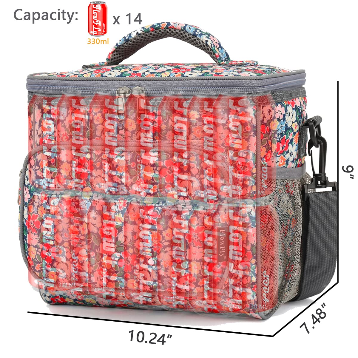 FlowFly lunch bag made from 600D polyester for durable daily use.