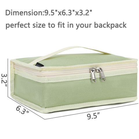 FlowFly lunch bag interior with foam padding for content protection.