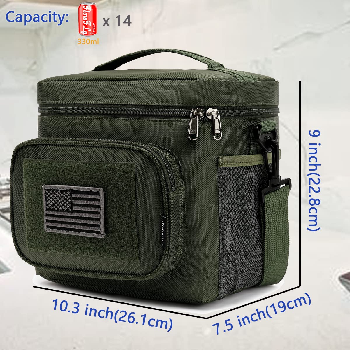FlowFly insulated liner preserves meal temperature for work or school.