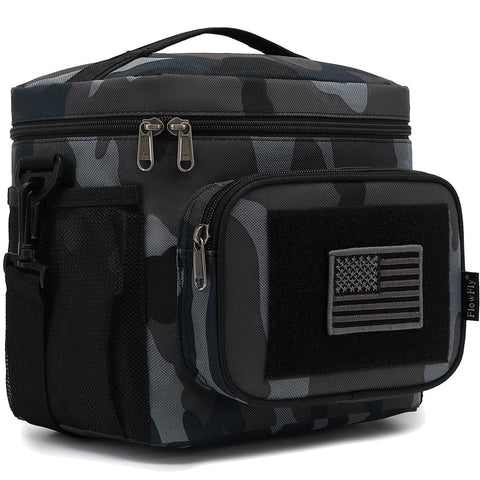 FlowFly insulated lunch bag displays its thick insulation layer for fresh meals.