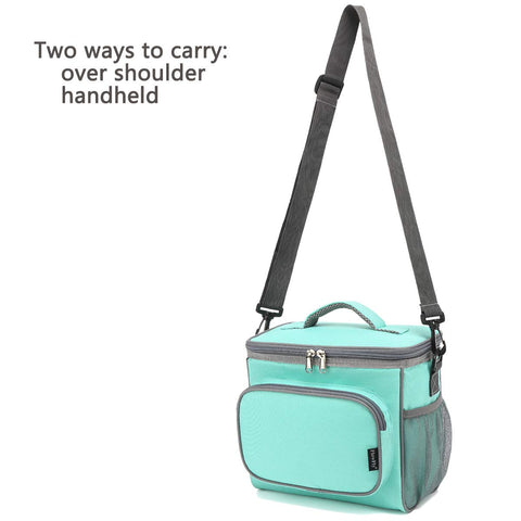 FlowFly Jade lunch bag folded compactly for storage