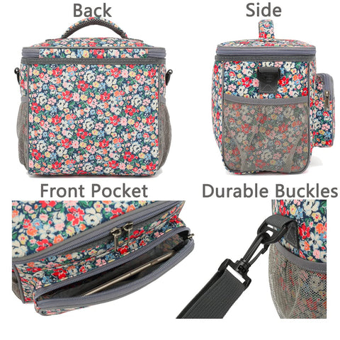 FlowFly insulated lunch bag features PEVA lining for safe, cooler meals.