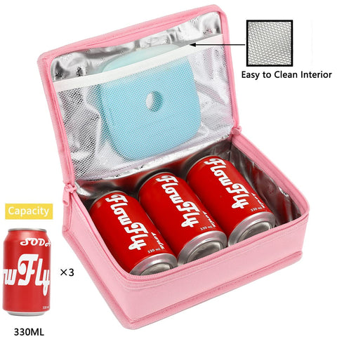 FlowFly pink interior with aluminum foil and foam padding for insulation