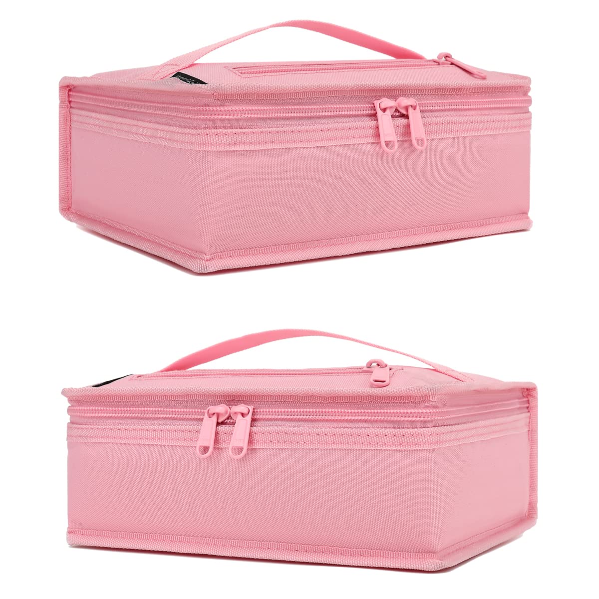 FlowFly pink insulated tote on a lunch setting for meals
