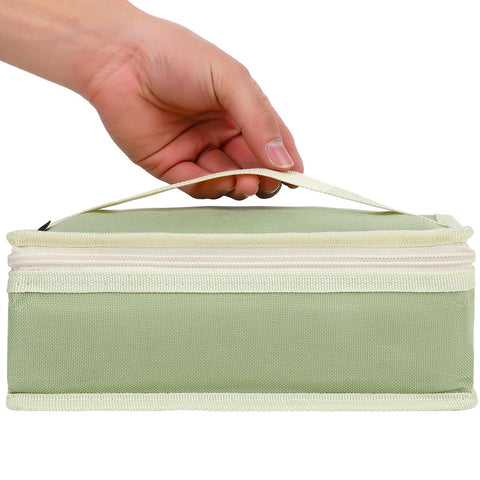 FlowFly lunch bag fits into a backpack or briefcase for easy commuting.