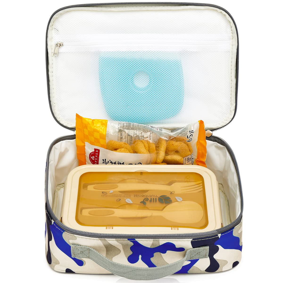 FlowFly lunch bag with durable zippers for daily use and easy access.