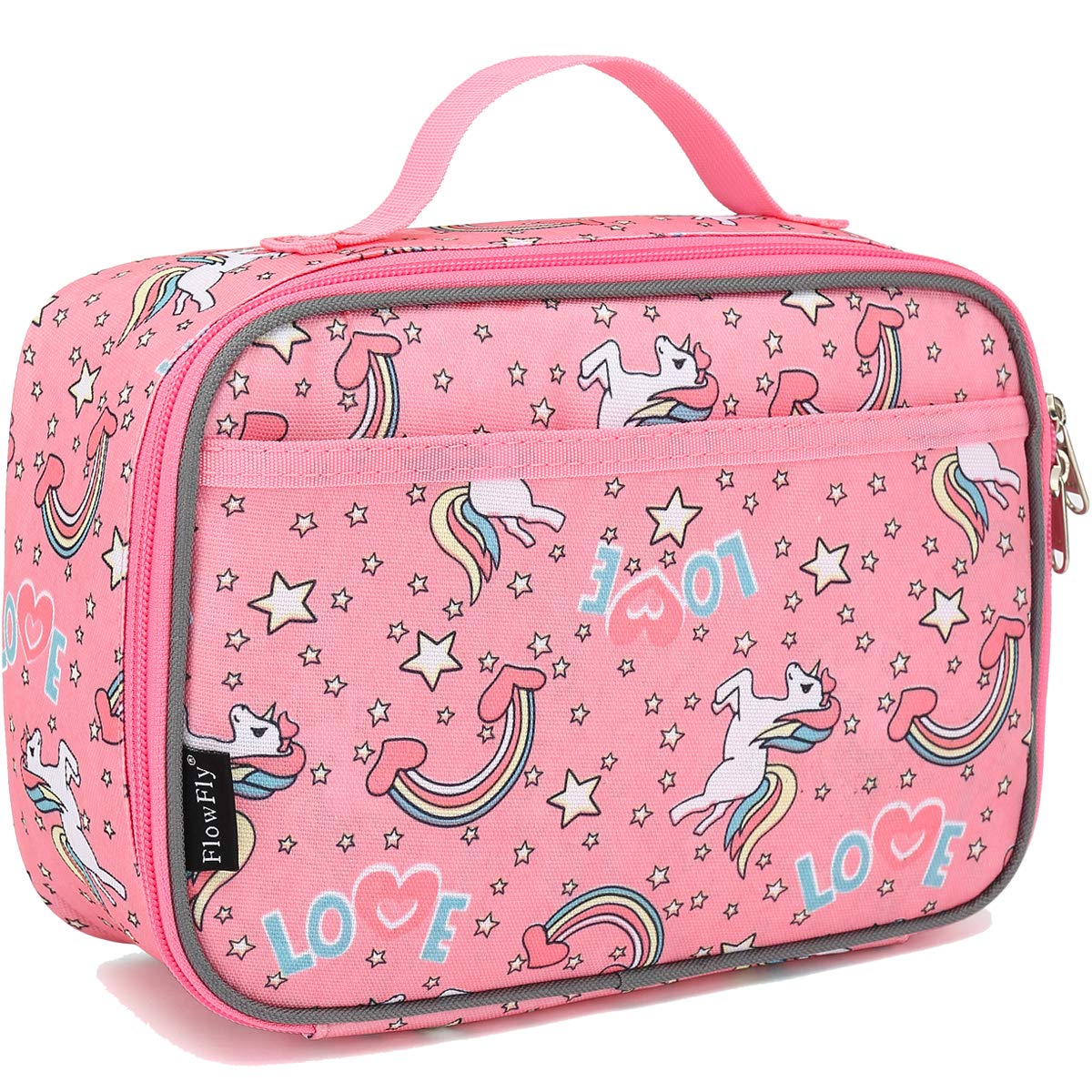 FlowFly lunch bag top view showcases compact, portable design for school meals