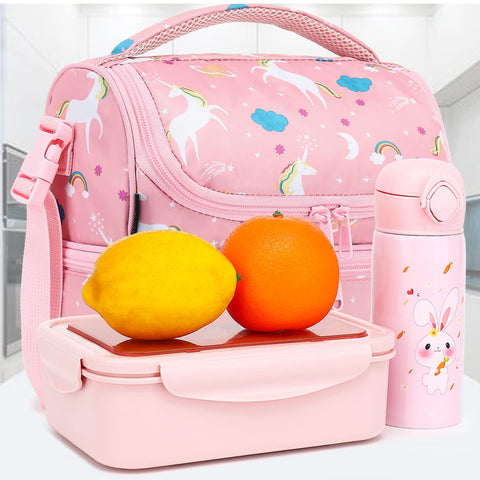 FlowFly unicorn lunch bag kid-friendly design for young users.