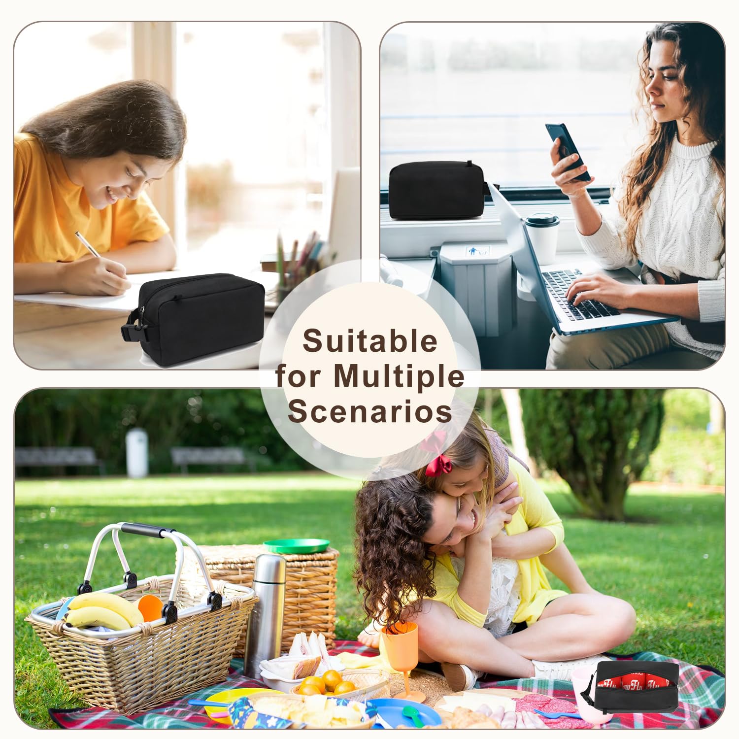 FlowFly versatile lunch bag suitable for work, school, picnics, and more.