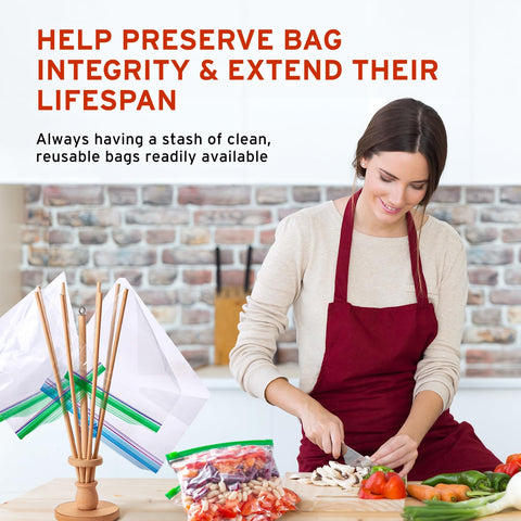 FloWorks Design bag dryer supports cost savings by reusing bags.