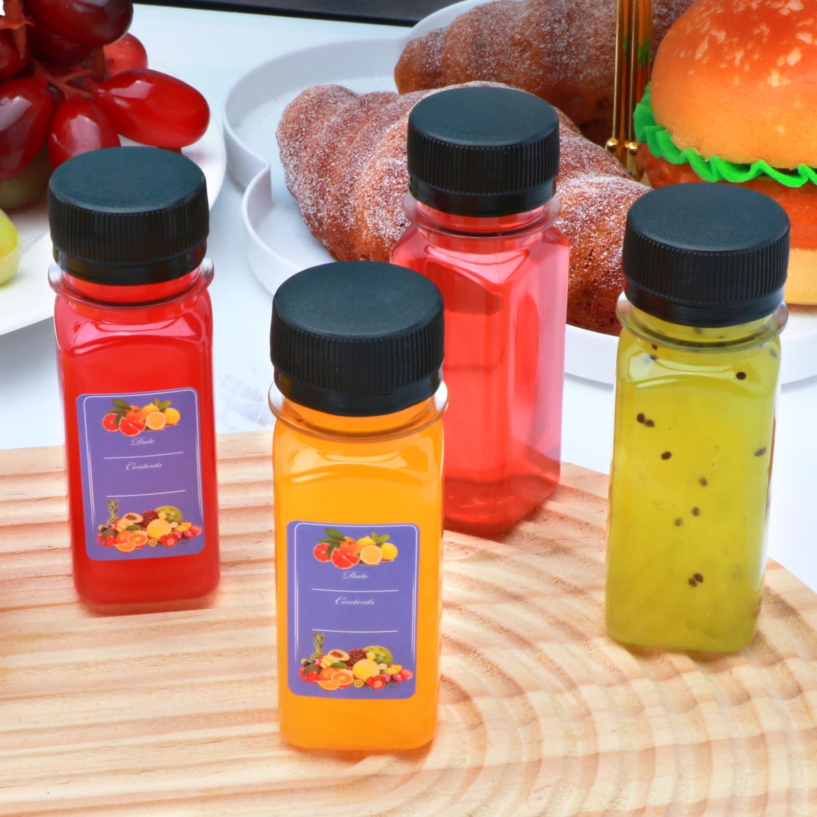 Flrolove easy-clean reusable plastic bottles for daily use