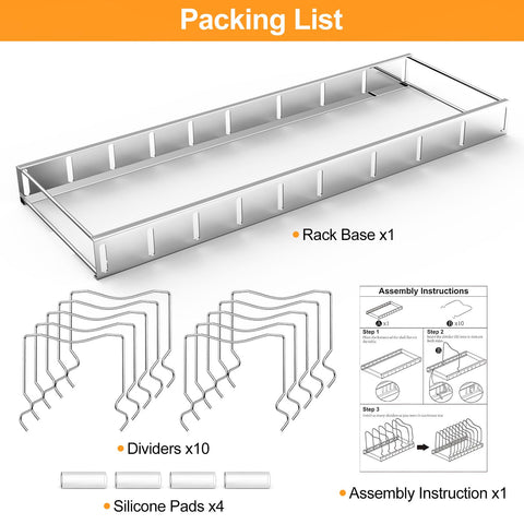 Stretchable partitions on FLSEPAMB pan organizer returning to size