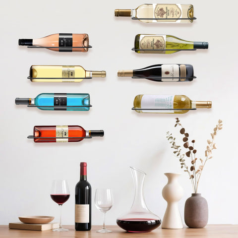 FLstudio durable wall mount wine rack supporting multiple bottles securely