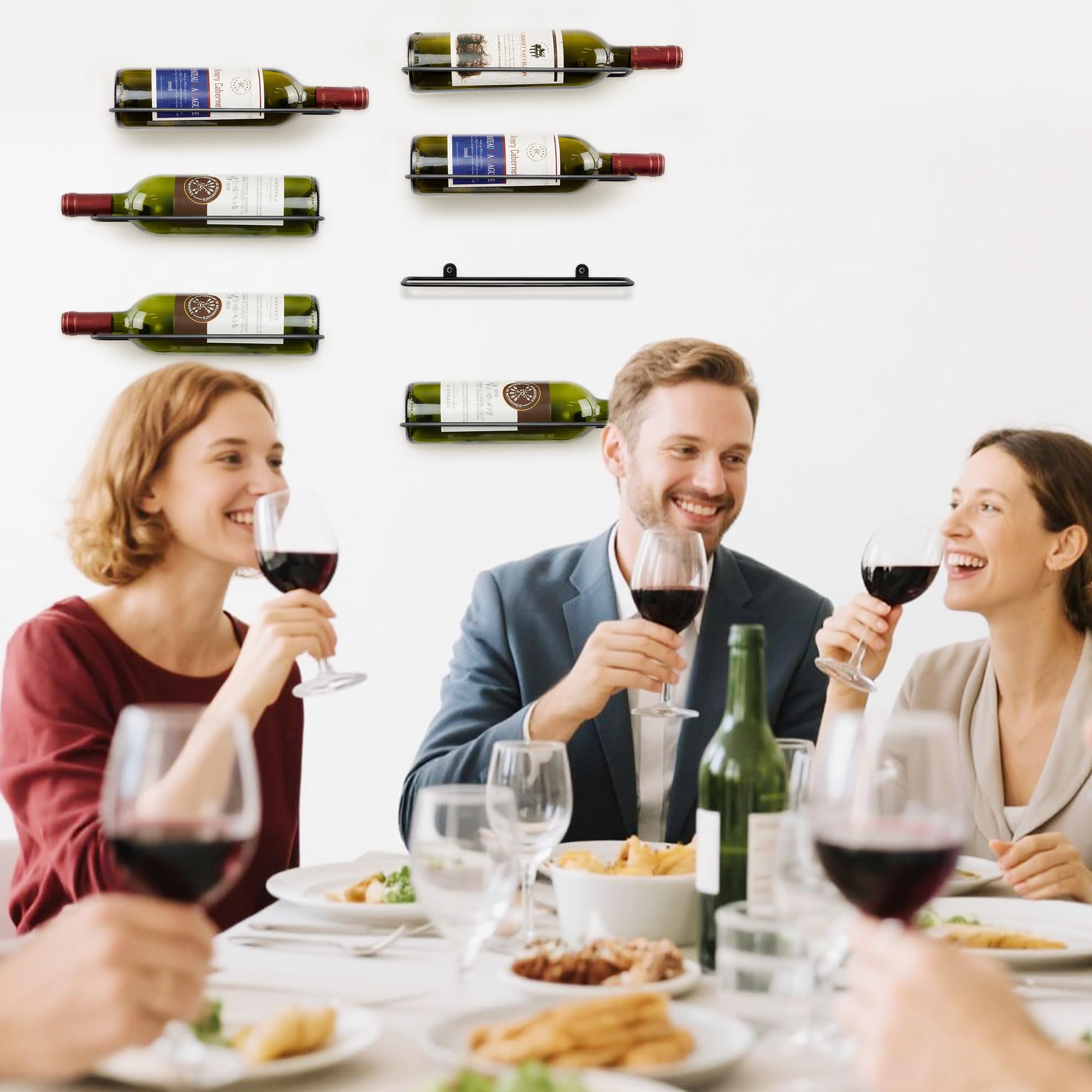 FLstudio wine cellar, kitchen, or bar decor rack organizing a wine collection