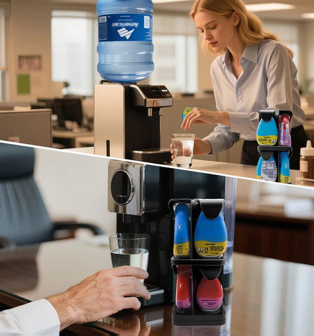Flybok non-slip base keeps bottles stable on counters.