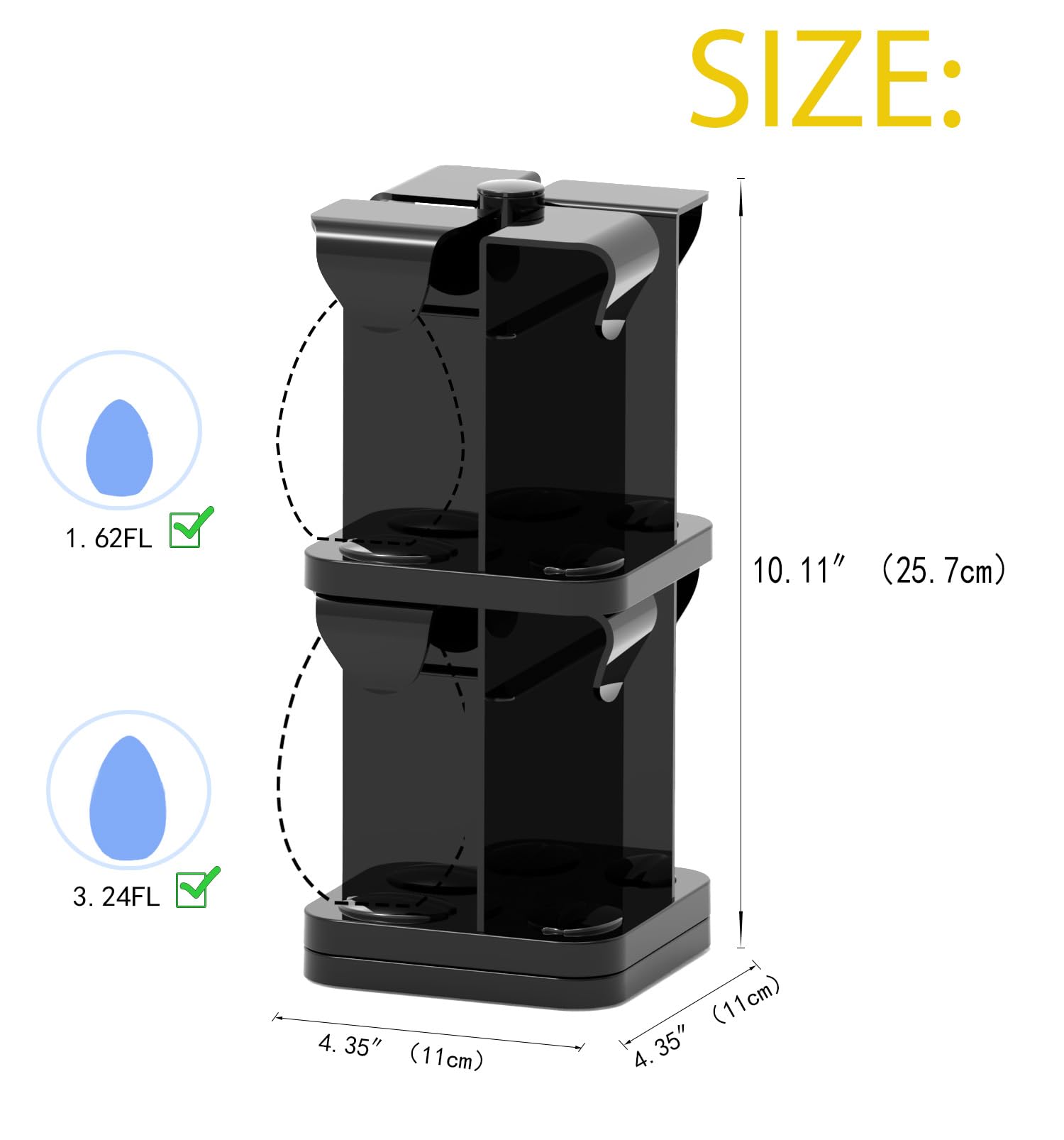 Flybok rotation enables fast bottle access for Mio/KoolAid.