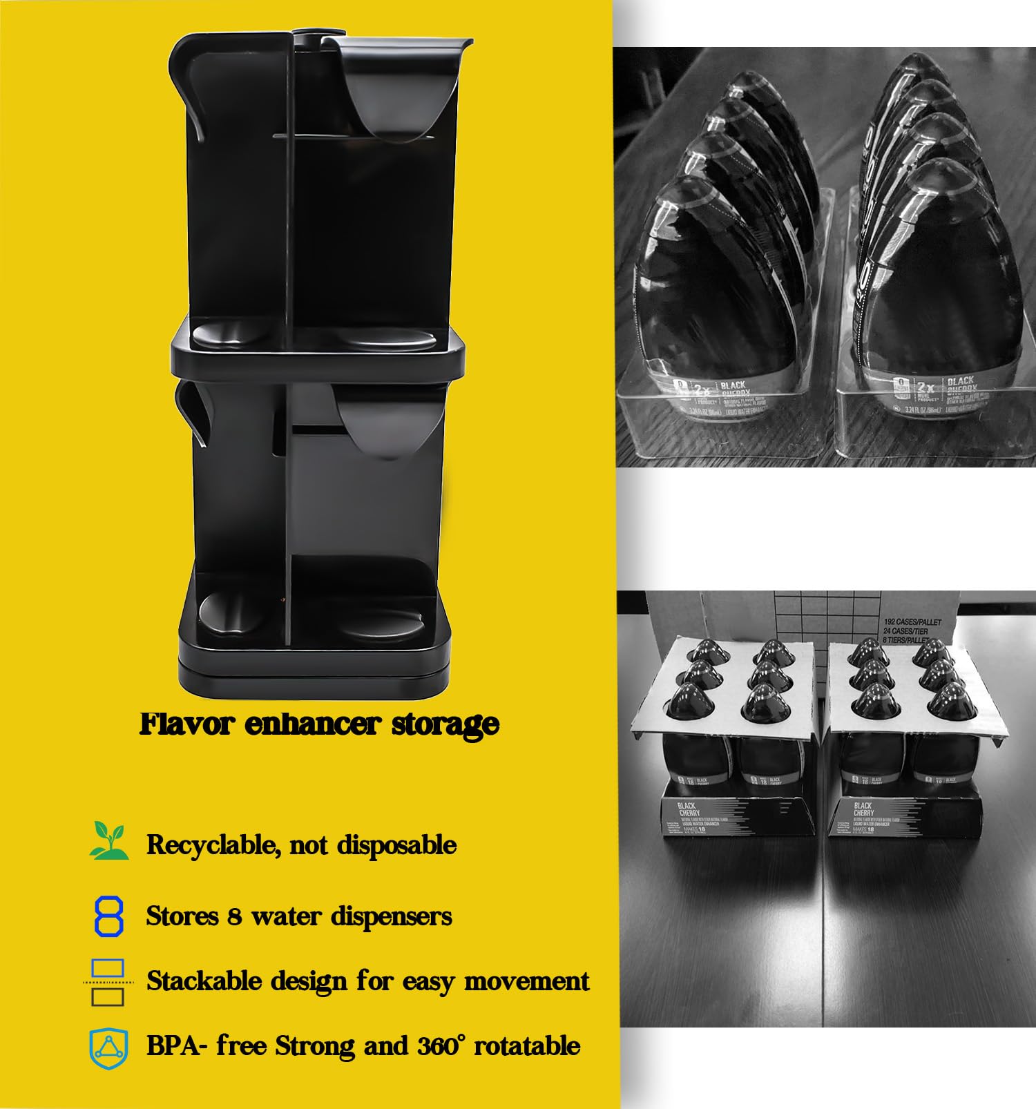 Flybok stackable design allows separating racks for tight spaces.