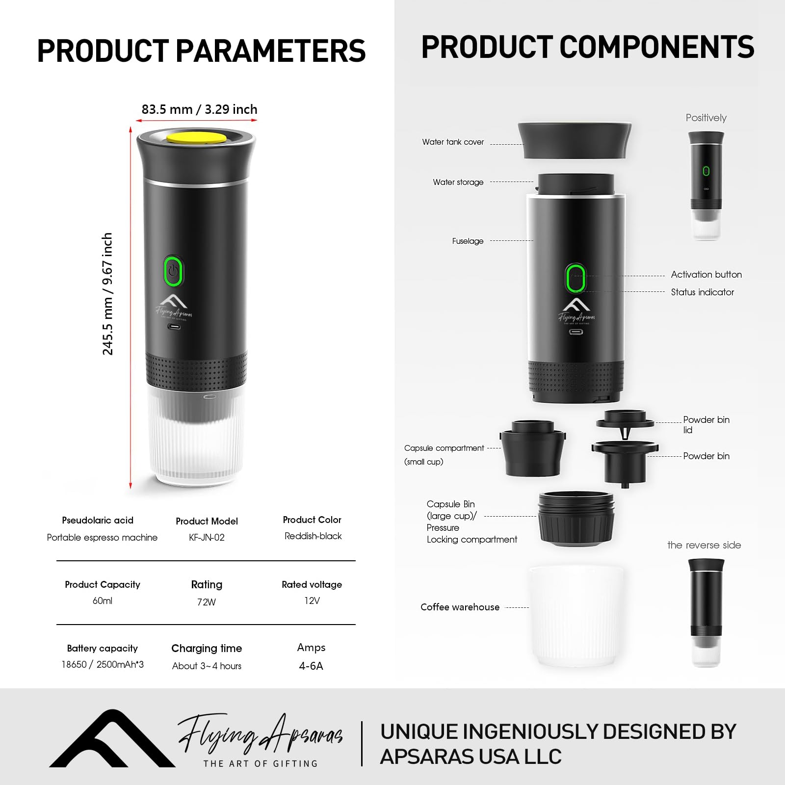 FLYING APSARAS capsule compatibility with NS and DG for versatile brewing