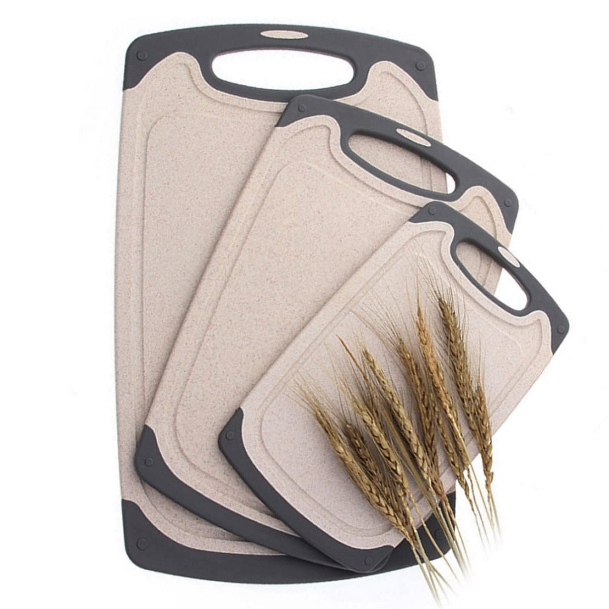 FlyingsSea cutting board set, large top view, ideal for large chopping tasks.