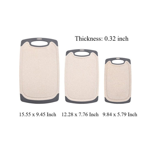 FlyingsSea cutting board set, small top view, handy for herbs and garnishes.