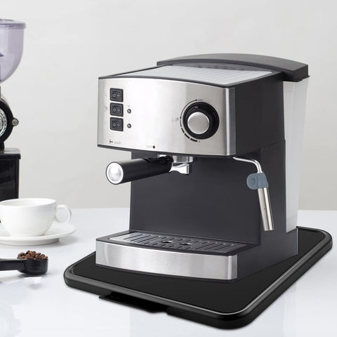 Flyisland Kitchen Caddy front lever locks to secure appliances in place.