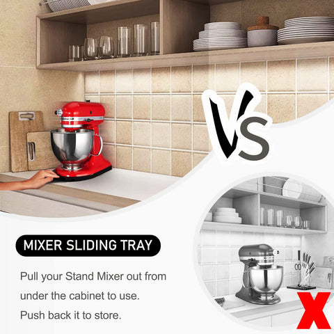 Durable metal rails on Flyisland mixer slider enable quiet, stable movement