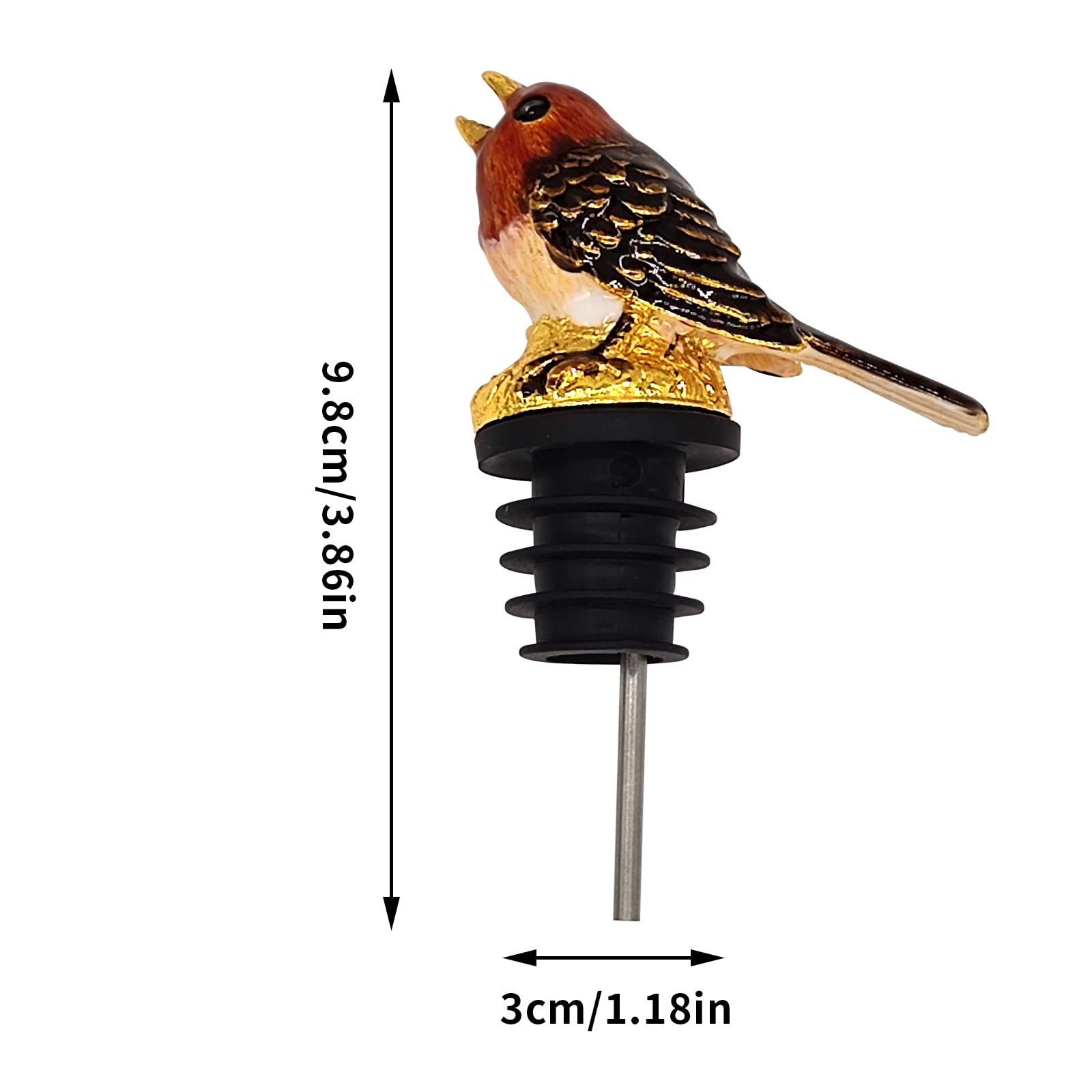 Flylin enamel glaze colorful bird accent adds vibrant style to table